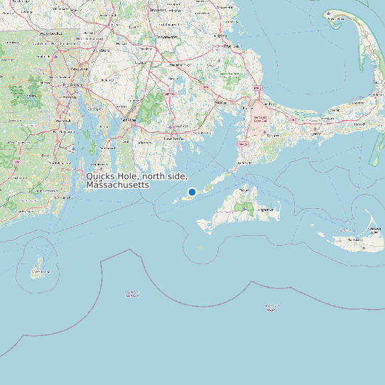 Quicks Hole, north side, Massachusetts map