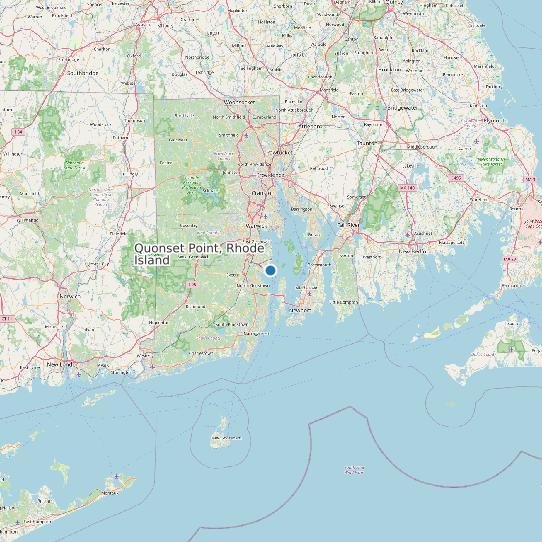 Quonset Point, Rhode Island map