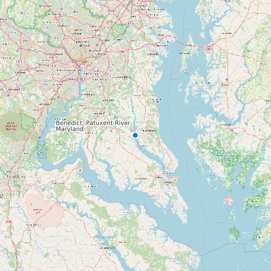 Benedict, Patuxent River, Maryland map