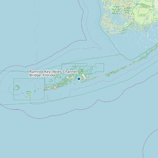 Ramrod Key, Niles Channel Bridge, Florida map