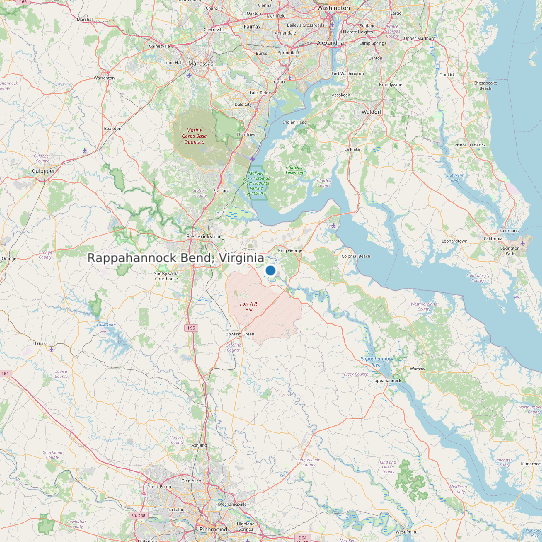 Rappahannock Bend, Virginia map