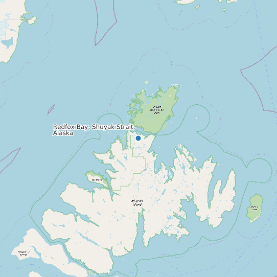 Redfox Bay, Shuyak Strait, Alaska map