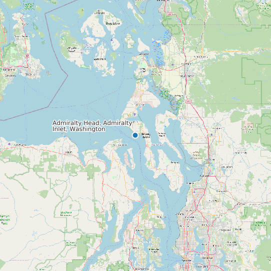 Admiralty Head, Admiralty Inlet, Washington map