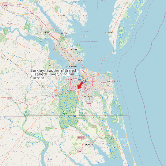 Berkley, Southern Branch, Elizabeth River, Virginia Current map