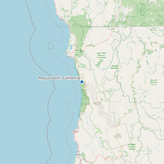 Requa Dock, California map