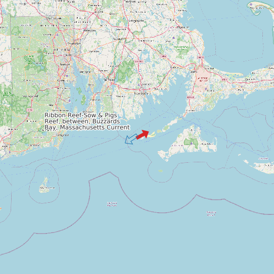 Ribbon Reef-Sow & Pigs Reef, between, Buzzards Bay, Massachusetts Current map