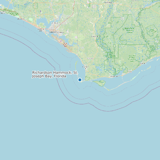 Richardson Hammock, St. Joseph Bay, Florida map