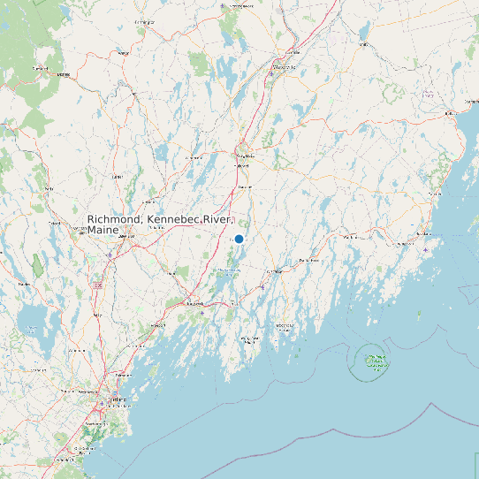 Richmond, Kennebec River, Maine map