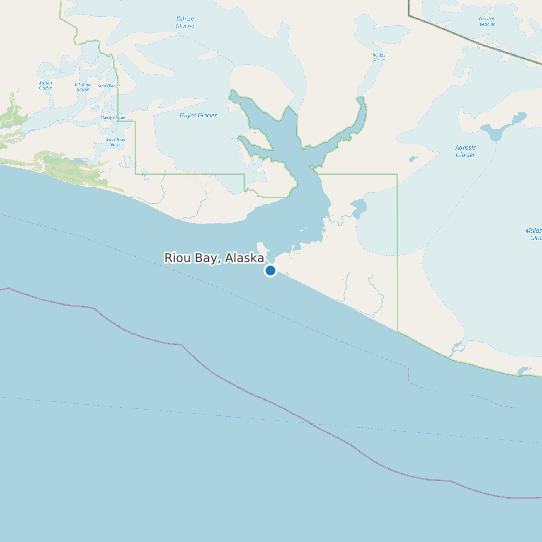 Riou Bay, Alaska map