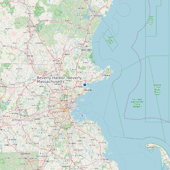 Beverly Harbor, Beverly, Massachusetts map