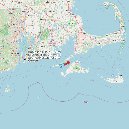 Robinsons Hole, 1.2 mi southeast of, Vineyard Sound, Massachusetts Current map