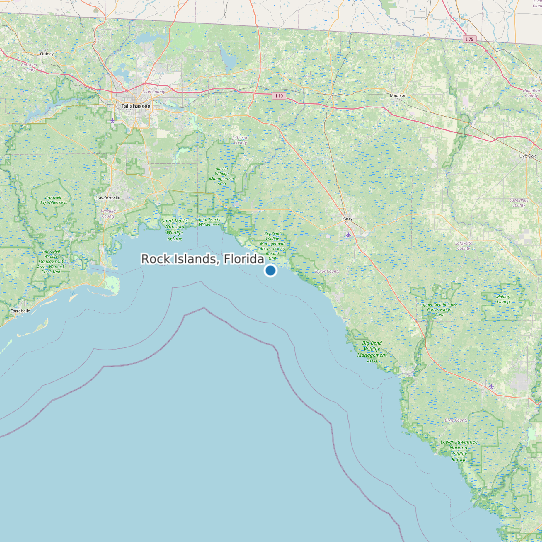 Rock Islands, Florida map