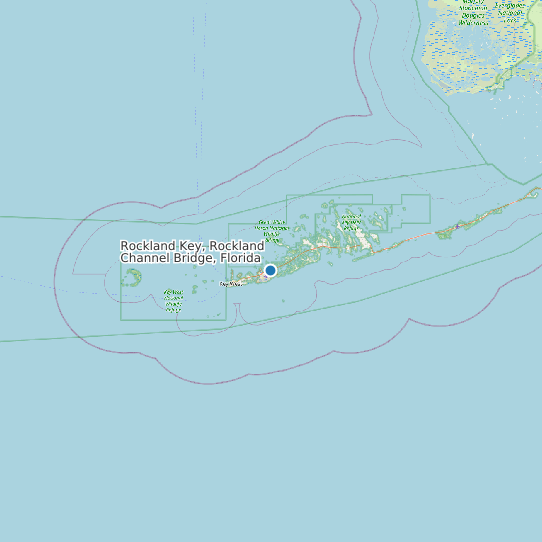 Map of Rockland Key, Rockland Channel Bridge, Florida Tide Prediction Station