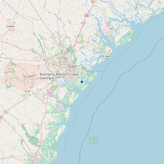 Romerly Marsh Creek, Georgia map