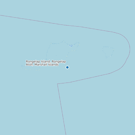 Rongelap Island, Rongelap Atoll, Marshall Islands map