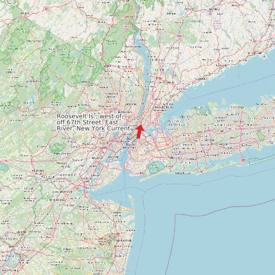 Roosevelt Is., west of, off 67th Street, East River, New York Current map