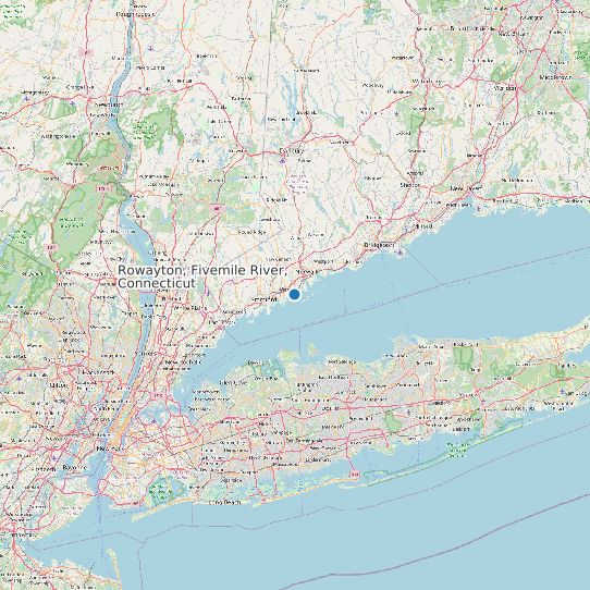 Rowayton, Fivemile River, Connecticut map