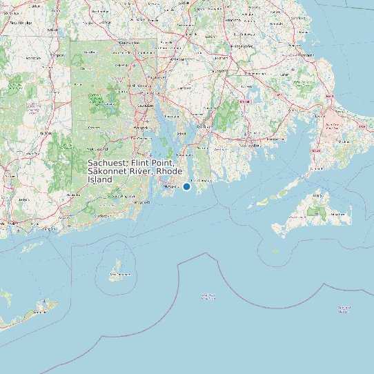 Sachuest, Flint Point, Sakonnet River, Rhode Island map