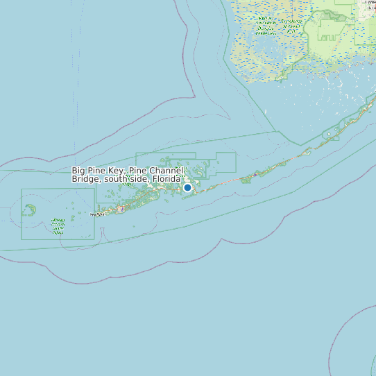 Map of Big Pine Key, Pine Channel Bridge, south side, Florida Tide Prediction Station