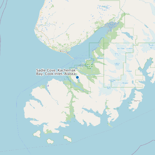 Sadie Cove, Kachemak Bay, Cook Inlet, Alaska map