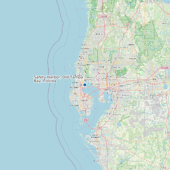 Map of Safety Harbor, Old Tampa Bay, Florida Tide Prediction Station