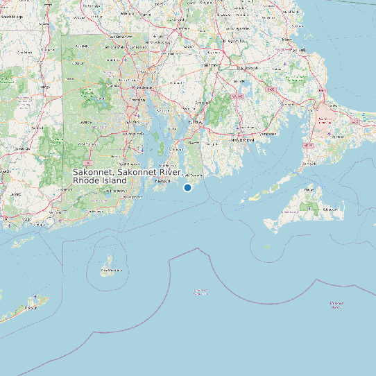 Sakonnet, Sakonnet River, Rhode Island map