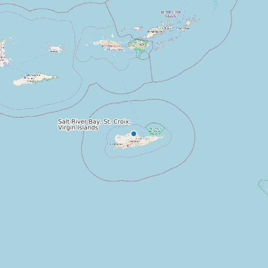 Salt River Bay, St. Croix, Virgin Islands map