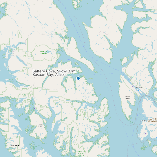 Saltery Cove, Skowl Arm, Kasaan Bay, Alaska map