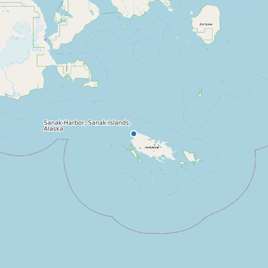 Sanak Harbor, Sanak Islands, Alaska map