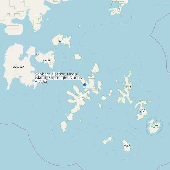 Sanborn Harbor, Nagai Island, Shumagin Islands, Alaska map