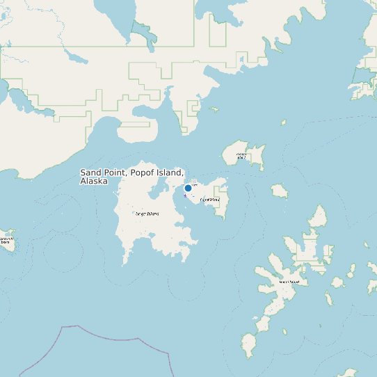 Sand Point, Popof Island, Alaska map