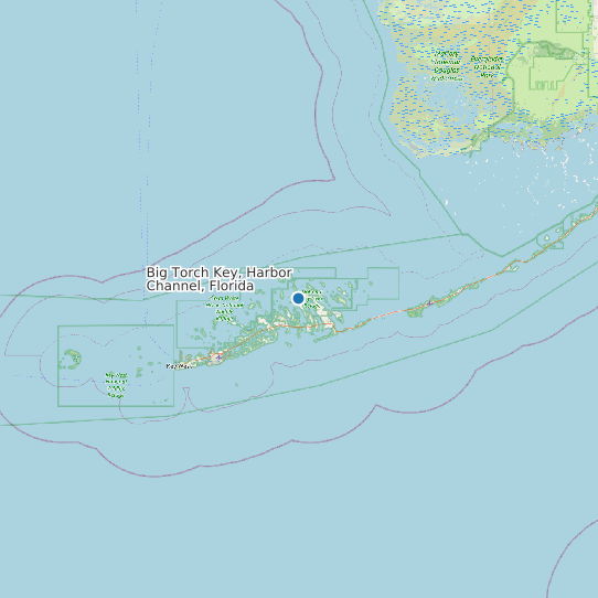Map of Big Torch Key, Harbor Channel, Florida Tide Prediction Station