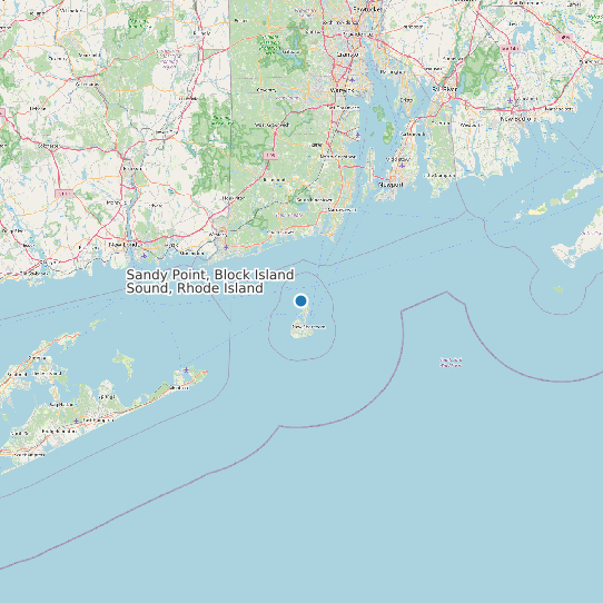 Sandy Point, Block Island Sound, Rhode Island map