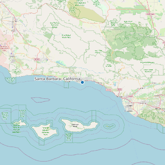 Santa Barbara, California map