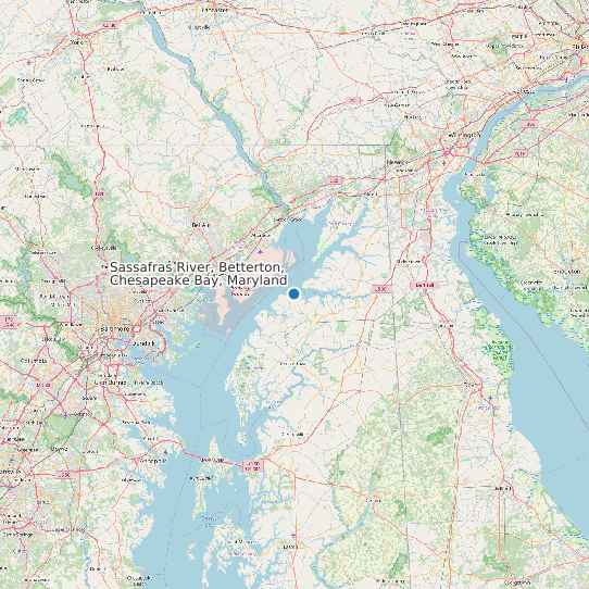 Sassafras River, Betterton, Chesapeake Bay, Maryland map