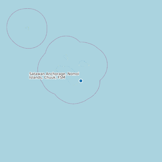 Map of Satawan Anchorage, Nomoi Islands, Chuuk, FSM Tide Prediction Station
