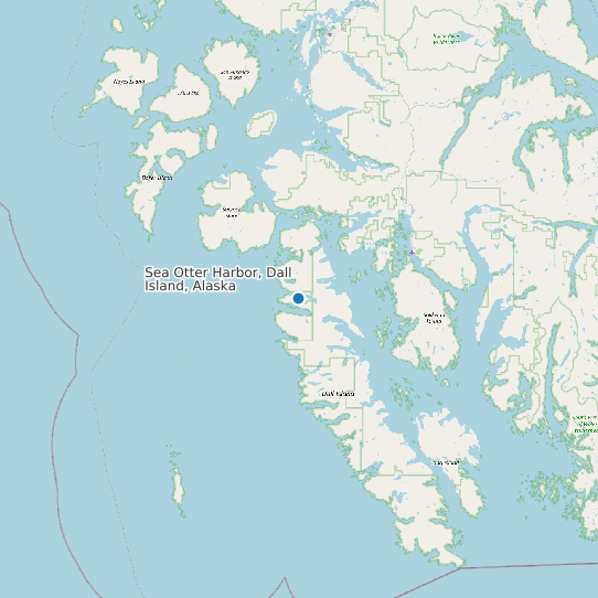 Sea Otter Harbor, Dall Island, Alaska map