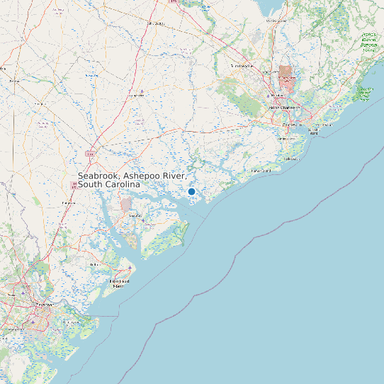 Seabrook, Ashepoo River, South Carolina map