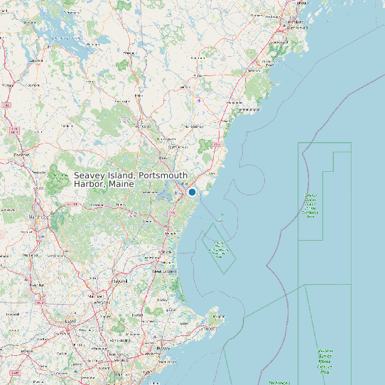 Seavey Island, Portsmouth Harbor, Maine map