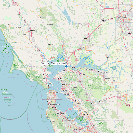 Selby, California map