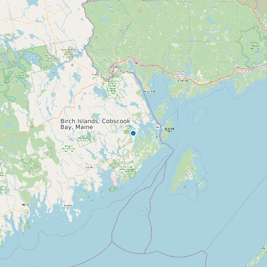 Birch Islands, Cobscook Bay, Maine map
