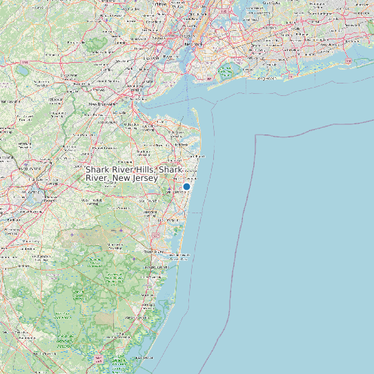 Shark River Hills, Shark River, New Jersey map