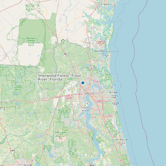 Sherwood Forest, Trout River, Florida map