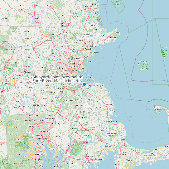 Shipyard Point, Weymouth Fore River, Massachusetts map