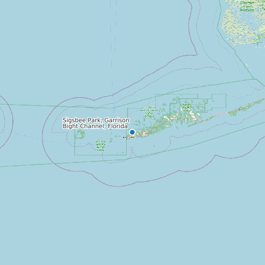 Sigsbee Park, Garrison Bight Channel, Florida map