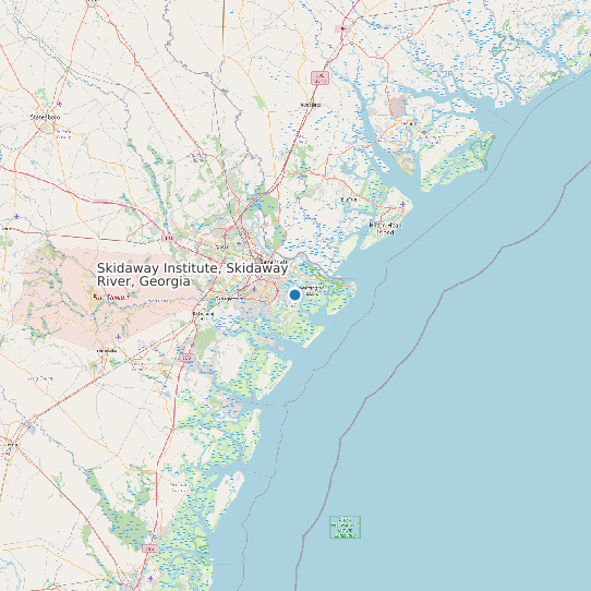 Skidaway Institute, Skidaway River, Georgia map