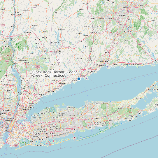 Black Rock Harbor, Cedar Creek, Connecticut map