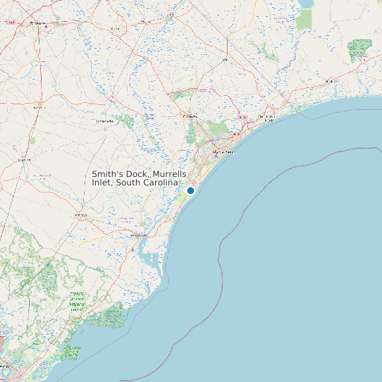 Smith's Dock, Murrells Inlet, South Carolina map