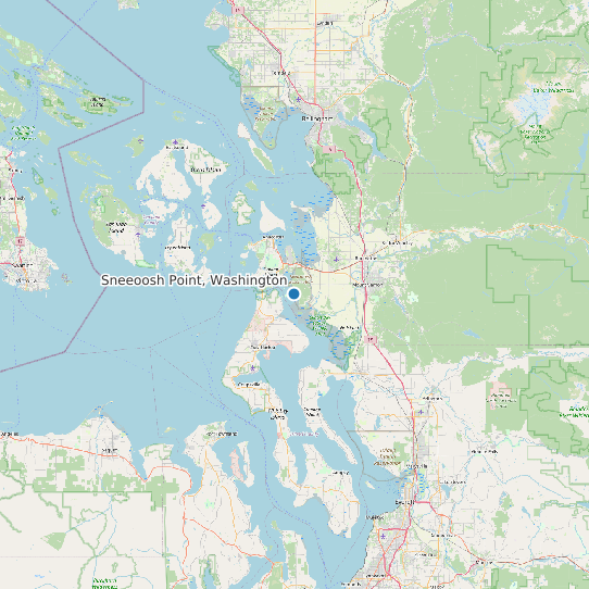 Sneeoosh Point, Washington map