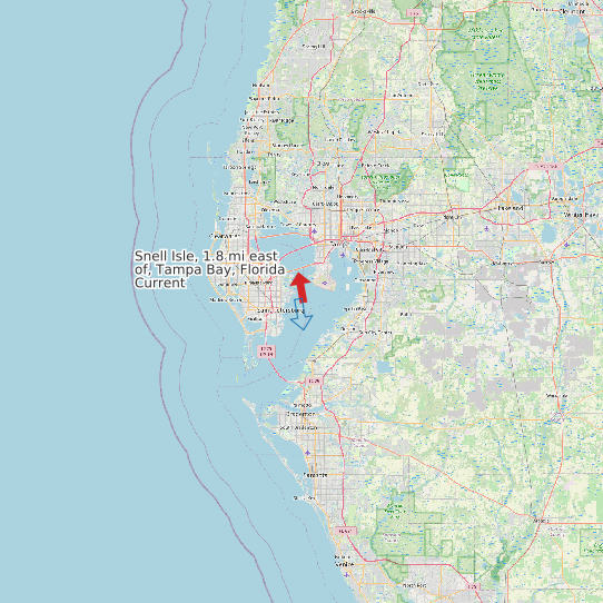 Snell Isle, 1.8 mi east of, Tampa Bay, Florida Current map